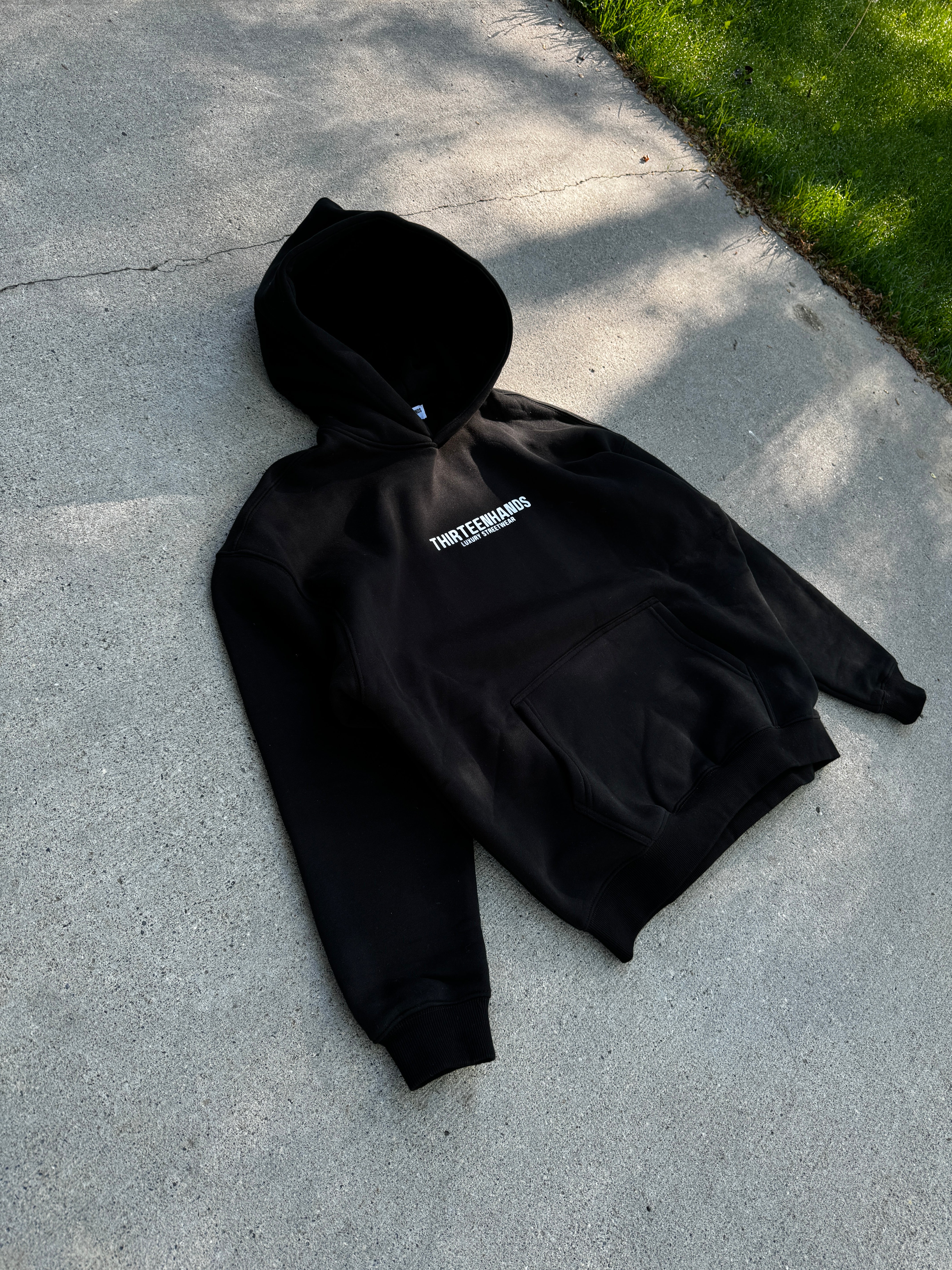 Inception Collection - White on Black Hoodie