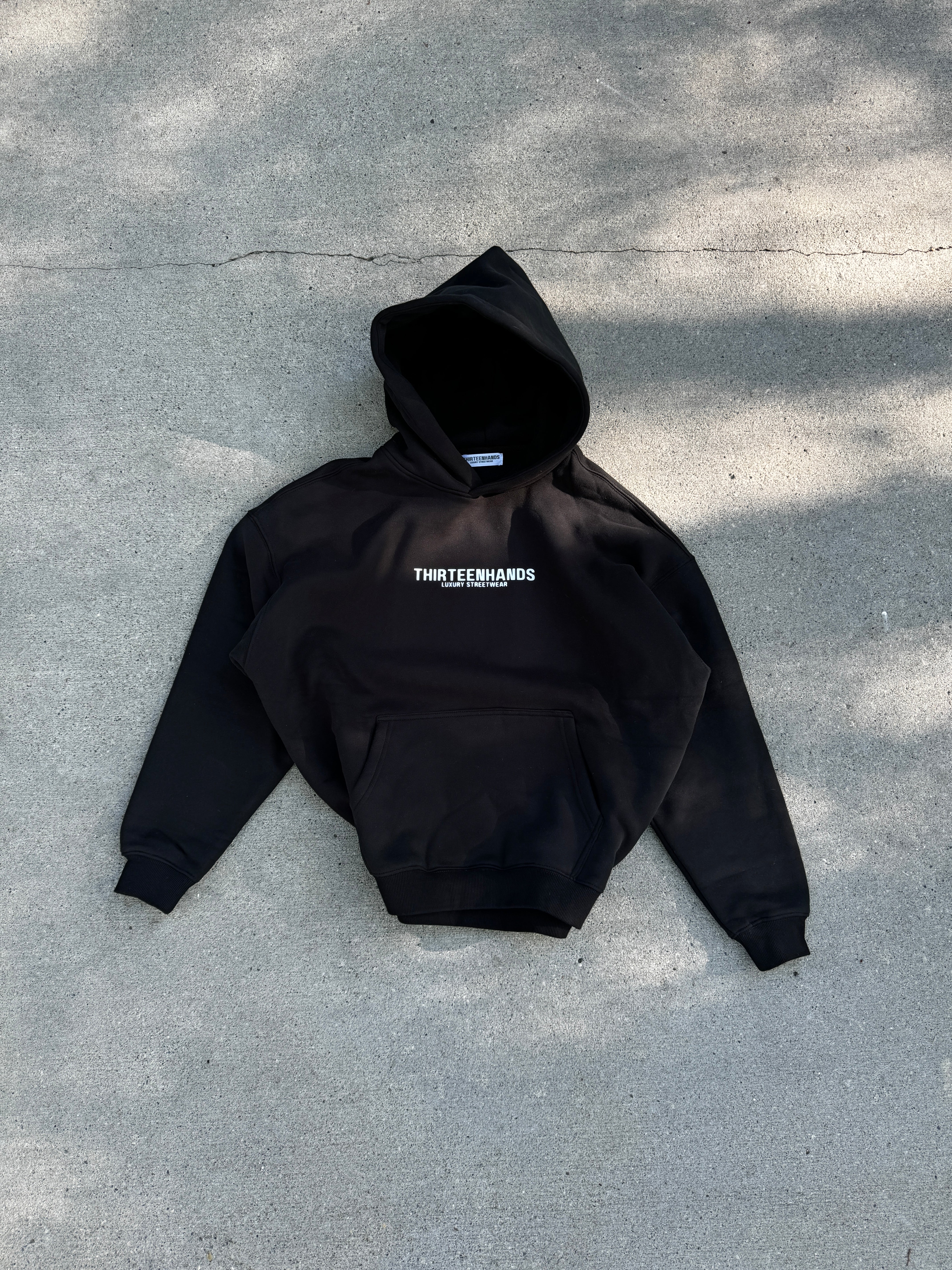 Inception Collection - White on Black Hoodie